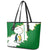 Saint Vincent and the Grenadines Turtle Leather Tote Bag with Coat of Arms and Green Heritage Design - Wonder Print Shop