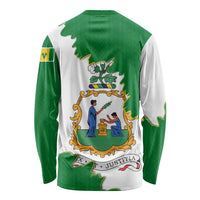Saint Vincent and the Grenadines Turtle Long Sleeve Shirt with Coat of Arms and Green Heritage Design - Wonder Print Shop
