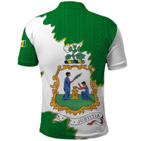 Saint Vincent and the Grenadines Turtle Polo Shirt with Coat of Arms and Green Heritage Design - Wonder Print Shop