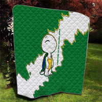 Saint Vincent and the Grenadines Turtle Quilt with Coat of Arms and Green Heritage Design - Wonder Print Shop