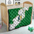 Saint Vincent and the Grenadines Turtle Quilt with Coat of Arms and Green Heritage Design - Wonder Print Shop