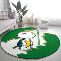 Saint Vincent and the Grenadines Turtle Round Carpet with Coat of Arms and Green Heritage Design - Wonder Print Shop