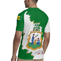 Saint Vincent and the Grenadines Turtle Rugby Jersey with Coat of Arms and Green Heritage Design - Wonder Print Shop