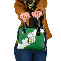 Saint Vincent and the Grenadines Turtle Shoulder Handbag with Coat of Arms and Green Heritage Design - Wonder Print Shop