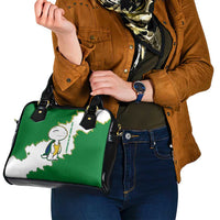 Saint Vincent and the Grenadines Turtle Shoulder Handbag with Coat of Arms and Green Heritage Design - Wonder Print Shop