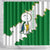 Saint Vincent and the Grenadines Turtle Shower Curtain with Coat of Arms and Green Heritage Design - Wonder Print Shop