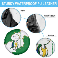 Saint Vincent and the Grenadines Turtle Spare Tire Cover with Coat of Arms and Green Heritage Design - Wonder Print Shop