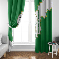 Saint Vincent and the Grenadines Turtle Window Curtain with Coat of Arms and Green Heritage Design - Wonder Print Shop