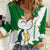 Saint Vincent and the Grenadines Turtle Women Casual Shirt with Coat of Arms and Green Heritage Design - Wonder Print Shop