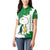 Saint Vincent and the Grenadines Turtle Women Polo Shirt with Coat of Arms and Green Heritage Design - Wonder Print Shop