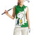 Saint Vincent and the Grenadines Turtle Women Sleeveless Polo Shirt with Coat of Arms and Green Heritage Design - Wonder Print Shop