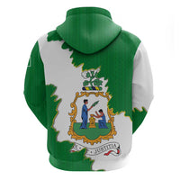 Saint Vincent and the Grenadines Turtle Zip Hoodie with Coat of Arms and Green Heritage Design - Wonder Print Shop
