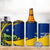 Saint Vincent and the Grenadines Iguana 4 in 1 Can Cooler Tumbler with Tropical Leaf Pattern and National Flag - Wonder Print Shop