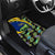 Saint Vincent and the Grenadines Iguana Car Mats with Tropical Leaf Pattern and National Flag - Wonder Print Shop