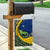 Saint Vincent and the Grenadines Iguana Garden Flag with Tropical Leaf Pattern and National Flag - Wonder Print Shop