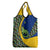 Saint Vincent and the Grenadines Iguana Grocery Bag with Tropical Leaf Pattern and National Flag - Wonder Print Shop