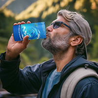 Saint Vincent and the Grenadines Dolphin 4 in 1 Can Cooler Tumbler with Ocean Wave and Tropical Island Design - Wonder Print Shop