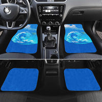 Saint Vincent and the Grenadines Dolphin Car Mats with Ocean Wave and Tropical Island Design - Wonder Print Shop