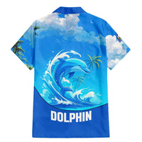 Saint Vincent and the Grenadines Dolphin Family Matching Mermaid Dress and Hawaiian Shirt with Ocean Wave and Tropical Island Design - Wonder Print Shop