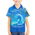 Saint Vincent and the Grenadines Dolphin Family Matching Short Sleeve Bodycon Dress and Hawaiian Shirt with Ocean Wave and Tropical Island Design - Wonder Print Shop
