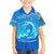 Saint Vincent and the Grenadines Dolphin Kid Hawaiian Shirt with Ocean Wave and Tropical Island Design - Wonder Print Shop