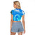 Saint Vincent and the Grenadines Dolphin Raglan Cropped T Shirt with Ocean Wave and Tropical Island Design - Wonder Print Shop