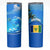 Saint Vincent and the Grenadines Dolphin Skinny Tumbler with Ocean Wave and Tropical Island Design - Wonder Print Shop