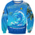 Saint Vincent and the Grenadines Dolphin Sweatshirt with Ocean Wave and Tropical Island Design - Wonder Print Shop