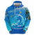 Saint Vincent and the Grenadines Dolphin Zip Hoodie with Ocean Wave and Tropical Island Design - Wonder Print Shop