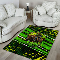 Buffalo Soldiers 10th Cavalry Regiment Area Rug Graffiti Urban Streetwear Style Graphic Art