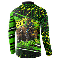 Buffalo Soldiers 10th Cavalry Regiment Button Sweatshirt Graffiti Urban Streetwear Style Graphic Art