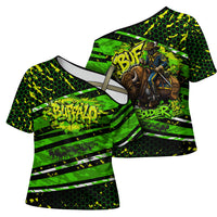 Buffalo Soldiers 10th Cavalry Regiment Cross Shoulder Shirt Graffiti Urban Streetwear Style Graphic Art