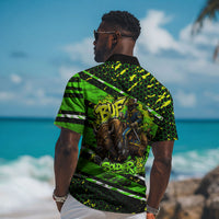 Buffalo Soldiers 10th Cavalry Regiment Hawaiian Shirt Graffiti Urban Streetwear Style Graphic Art