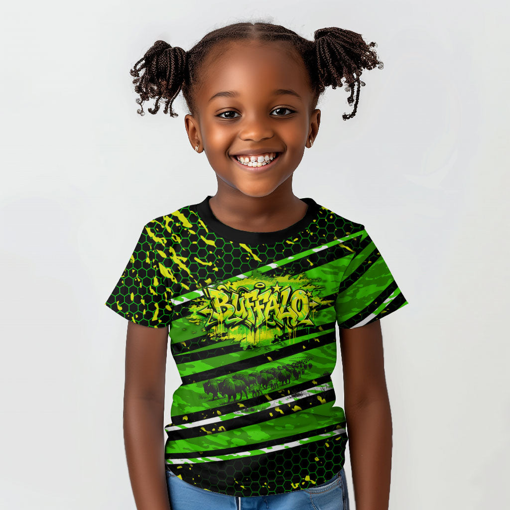 Buffalo Soldiers 10th Cavalry Regiment Kid T shirt Graffiti Urban Streetwear Style Graphic Art