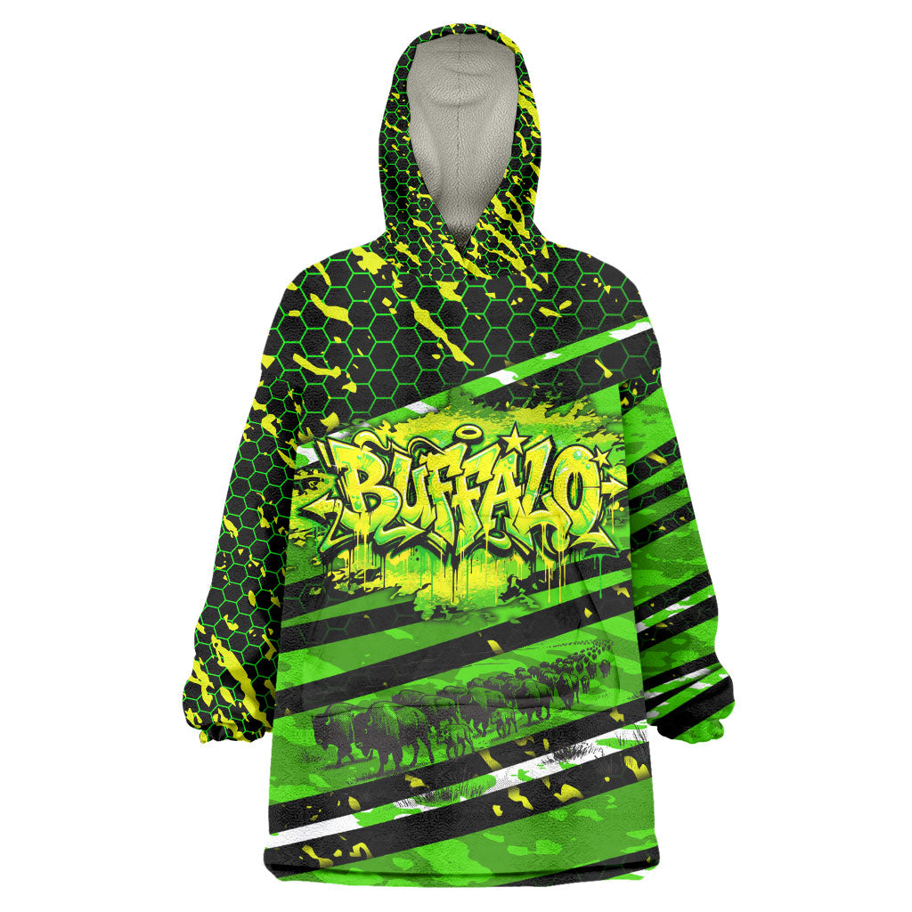 Buffalo Soldiers 10th Cavalry Regiment Kid Wearable Blanket Hoodie Graffiti Urban Streetwear Style Graphic Art