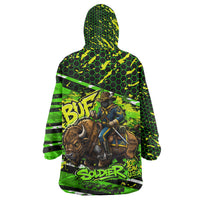 Buffalo Soldiers 10th Cavalry Regiment Kid Wearable Blanket Hoodie Graffiti Urban Streetwear Style Graphic Art