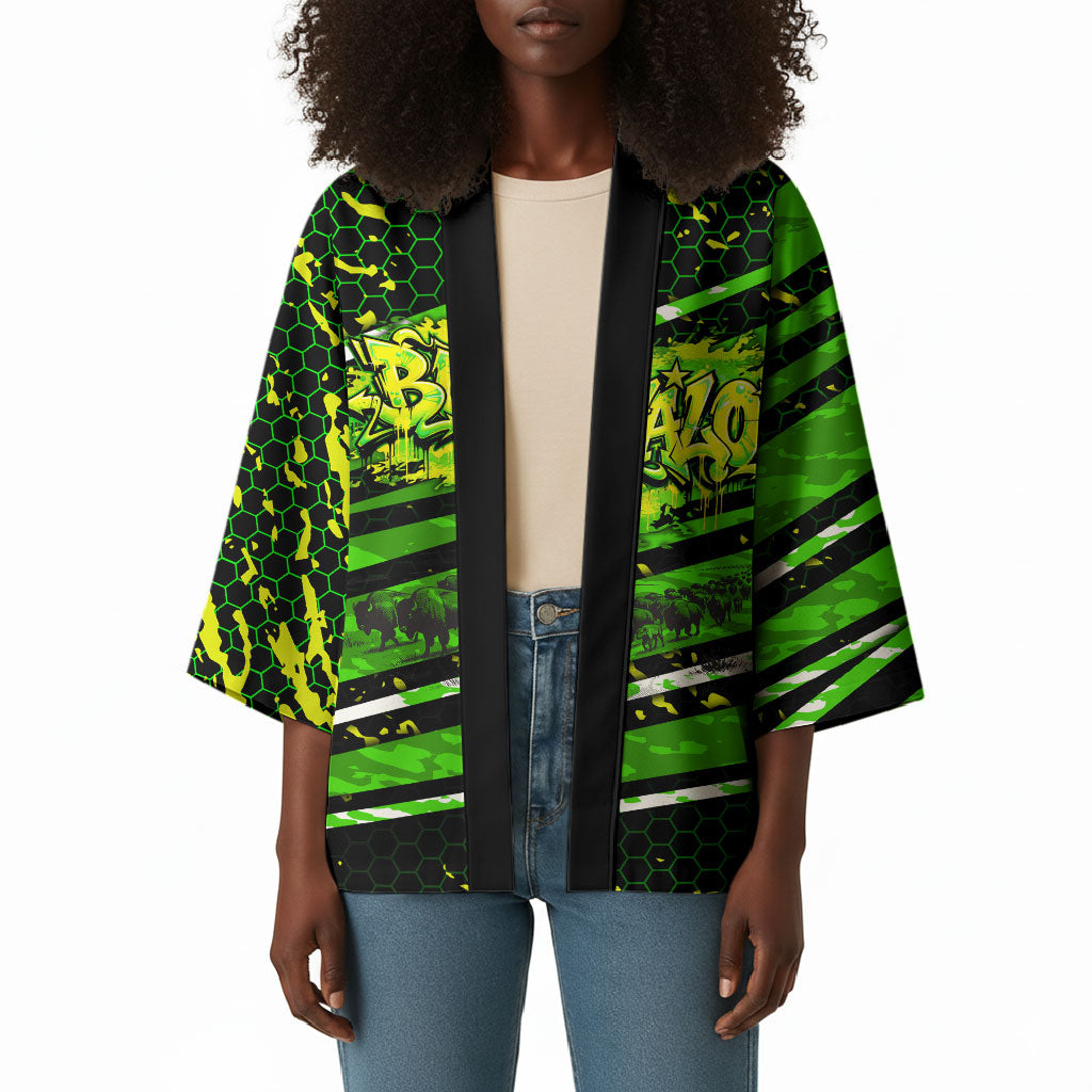 Buffalo Soldiers 10th Cavalry Regiment Kimono Graffiti Urban Streetwear Style Graphic Art