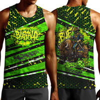 Buffalo Soldiers 10th Cavalry Regiment Men Tank Top Graffiti Urban Streetwear Style Graphic Art