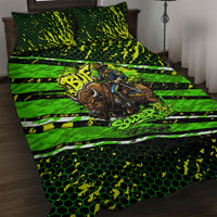 Buffalo Soldiers 10th Cavalry Regiment Quilt Bed Set Graffiti Urban Streetwear Style Graphic Art