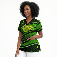 Buffalo Soldiers 10th Cavalry Regiment Scrub Top Graffiti Urban Streetwear Style Graphic Art