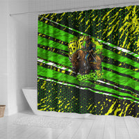Buffalo Soldiers 10th Cavalry Regiment Shower Curtain Graffiti Urban Streetwear Style Graphic Art
