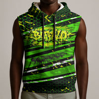 Buffalo Soldiers 10th Cavalry Regiment Sleeveless Hoodie Graffiti Urban Streetwear Style Graphic Art