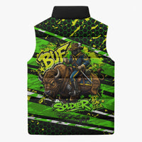 Buffalo Soldiers 10th Cavalry Regiment Sleeveless Puffer Jacket Graffiti Urban Streetwear Style Graphic Art