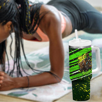 Buffalo Soldiers 10th Cavalry Regiment Tumbler With Handle Graffiti Urban Streetwear Style Graphic Art