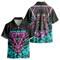 Buffalo Soldiers 9th Cavalry Regiment Kid Hawaiian Shirt Cyberpunk Synthwave Neon Futuristic Graphic Art