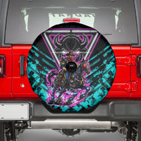 Buffalo Soldiers 9th Cavalry Regiment Spare Tire Cover Cyberpunk Synthwave Neon Futuristic Graphic Art