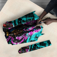 Buffalo Soldiers 9th Cavalry Regiment Umbrella Cyberpunk Synthwave Neon Futuristic Graphic Art