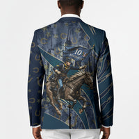 Buffalo Soldiers 10th Cavalry Regiment Ride Or Die Blazer Patriotic Military Heritage Distressed City Skyline Graphic Art