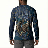 Buffalo Soldiers 10th Cavalry Regiment Ride Or Die Button Sweatshirt Patriotic Military Heritage Distressed City Skyline Graphic Art