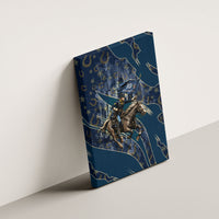 Buffalo Soldiers 10th Cavalry Regiment Ride Or Die Canvas Wall Art Patriotic Military Heritage Distressed City Skyline Graphic Art